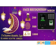 اجهزة حضور و انصراف في اسكندرية بصمة وجه عروض رمضان جهاز بصمة الوجه والاصبع للحضور و الانصراف MB20